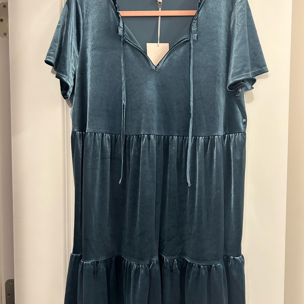 LC Lauren Conrad Velvet Dress